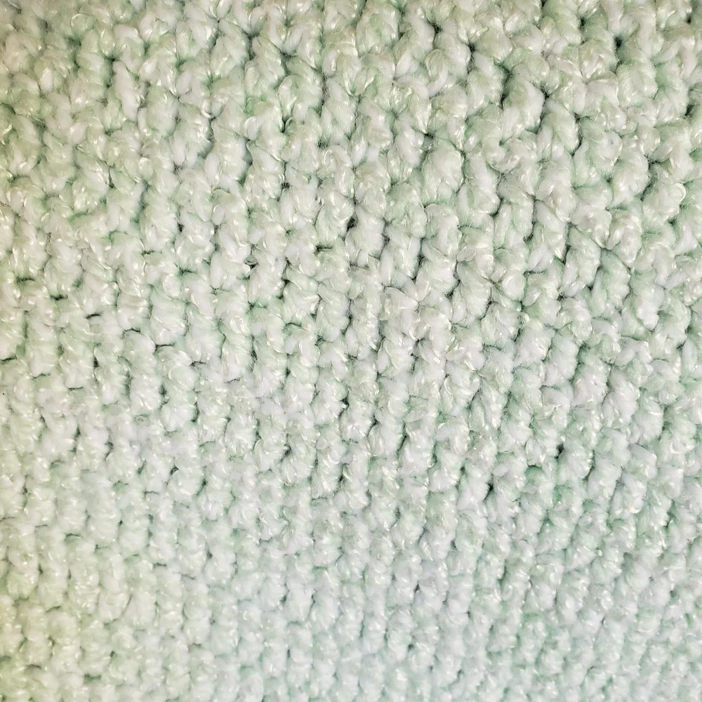 Baby blanket handmade 34x42 inches  green